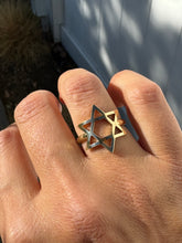 Load image into Gallery viewer, GOLD JEWISH STAR RING