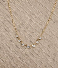 Load image into Gallery viewer, Cressida Seven Diamond Necklace