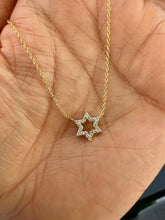 Load image into Gallery viewer, STAR OF DAVID OUTLINE NECKLACE