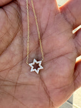 Load image into Gallery viewer, STAR OF DAVID OUTLINE NECKLACE