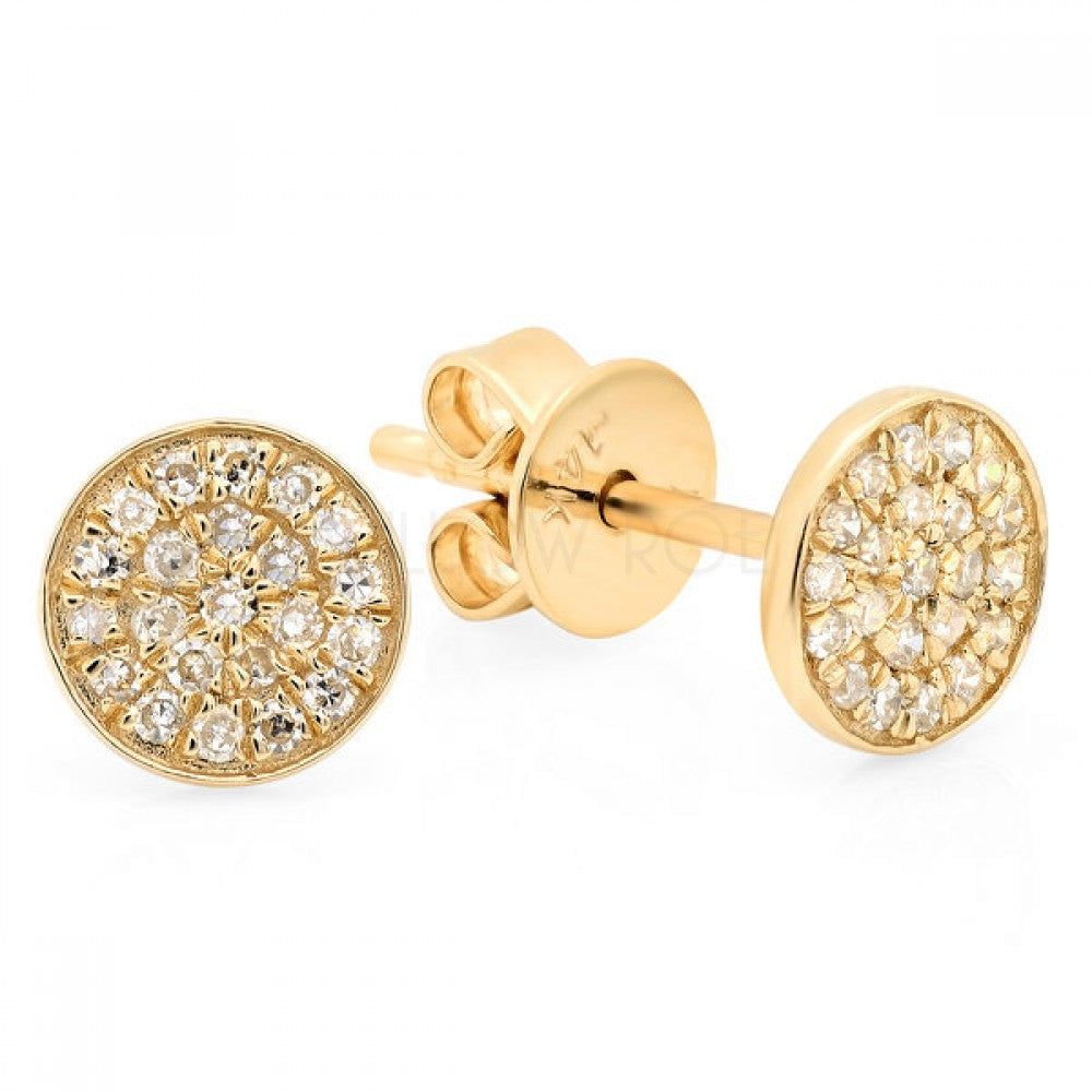 DULCIE SMALL DIAMOND DISC EARRINGS