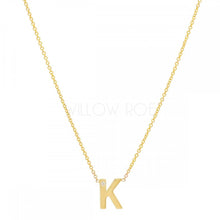 Load image into Gallery viewer, TRIXIE DIAMOND DOT INITIAL NECKLACE