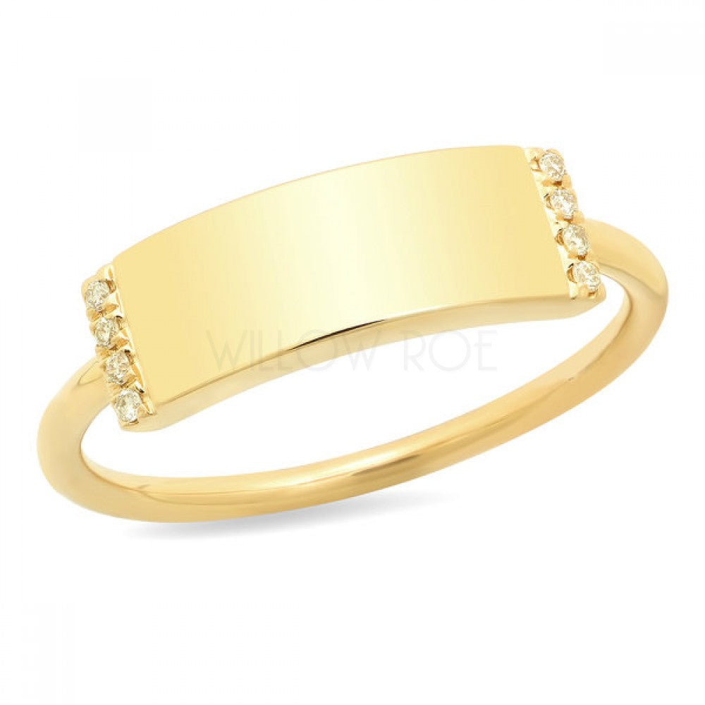 THAIS GOLD BAR RING