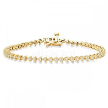 Load image into Gallery viewer, VALENTINA DIAMOND THREE PRONG TENNIS BRACELET