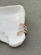 Load image into Gallery viewer, MARGOT DOUBLE DIAMOND EAR CUFF