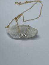 Load image into Gallery viewer, PICCOLA DIAMOND BAGUETTE NECKLACE
