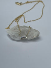 Load image into Gallery viewer, PICCOLA DIAMOND BAGUETTE NECKLACE