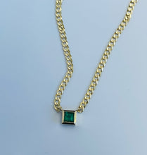 Load image into Gallery viewer, OOAK- GREEN EMERALD PRINCESS NECKLACE