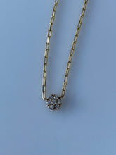Load image into Gallery viewer, MAGNOLIA LARGE DIAMOND FLOWER NECKLACE