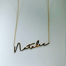 Load image into Gallery viewer, THINNY CURSIVE NAME NECKLACE