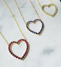 Load image into Gallery viewer, CARYS DIAMOND HEART NECKLACE
