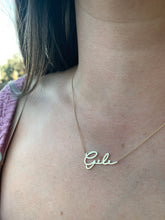 Load image into Gallery viewer, THINNY CURSIVE NAME NECKLACE