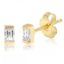 Load image into Gallery viewer, ADELE BAGUETTE DIAMOND EARRINGS
