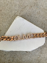 Load image into Gallery viewer, LIV DIAMOND NAME CURB CHAIN BRACELET