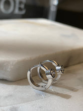 Load image into Gallery viewer, ARLOW RUBY HOOP EARRINGS