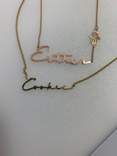 Load image into Gallery viewer, THINNY CURSIVE NAME NECKLACE