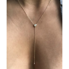 Load image into Gallery viewer, QUINN DIAMOND LARIAT NECKLACE