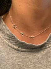Load image into Gallery viewer, AMOUR DIAMOND LETTER NECKLACE