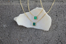 Load image into Gallery viewer, OOAK- DEEP GREEN EMERALD PRINCESS NECKLACE