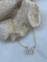 Load image into Gallery viewer, AMOUR DIAMOND LETTER NECKLACE