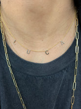 Load image into Gallery viewer, JOELLE HORIZONTAL INITIAL NECKLACE
