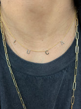 Load image into Gallery viewer, JOELLE HORIZONTAL INITIAL NECKLACE