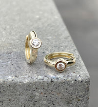 Load image into Gallery viewer, ARLOW RUBY HOOP EARRINGS