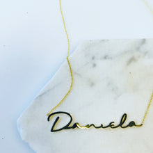 Load image into Gallery viewer, THINNY CURSIVE NAME NECKLACE