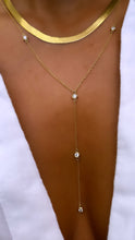 Load image into Gallery viewer, RADICI DIAMOND LARIAT NECKLACE