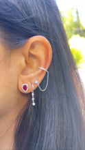 Load image into Gallery viewer, EVIE RUBY PEAR STUDS