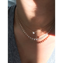 Load image into Gallery viewer, ALESSIA SINGLE DIAMOND BEZEL NECKLACE