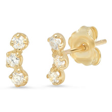 Load image into Gallery viewer, CORA DIAMOND CRESCENT STUDS