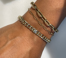Load image into Gallery viewer, LENA DIAMOND CURB BRACELET