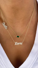 Load image into Gallery viewer, CALIS CURSIVE MUTIPLE DIAMOND NAME NECKLACE