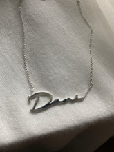 Load image into Gallery viewer, THINNY CURSIVE NAME NECKLACE
