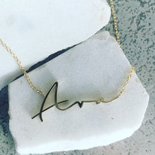 Load image into Gallery viewer, THINNY CURSIVE NAME NECKLACE