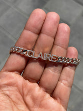 Load image into Gallery viewer, LIV DIAMOND NAME CURB CHAIN BRACELET