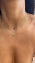 Load image into Gallery viewer, OCEANE BLUE SAPPHIRE BAGUETTE NECKLACE