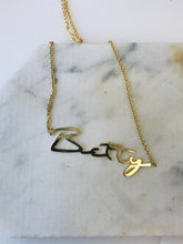 Load image into Gallery viewer, THINNY CURSIVE NAME NECKLACE