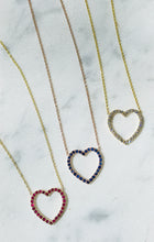Load image into Gallery viewer, CARYS RUBY HEART NECKLACE
