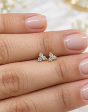 Load image into Gallery viewer, Solari Trio Diamond Stud Earrings
