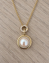 Load image into Gallery viewer, Della Diamond Charm Holder Necklace
