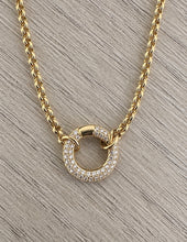 Load image into Gallery viewer, Della Diamond Charm Holder Necklace
