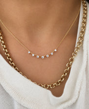 Load image into Gallery viewer, Cressida Seven Diamond Necklace
