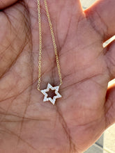 Load image into Gallery viewer, STAR OF DAVID OUTLINE NECKLACE
