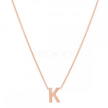 Load image into Gallery viewer, TRIXIE DIAMOND DOT INITIAL NECKLACE
