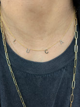 Load image into Gallery viewer, JOELLE HORIZONTAL INITIAL NECKLACE
