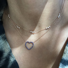 Load image into Gallery viewer, CARYS BLUE SAPPHIRE HEART NECKLACE
