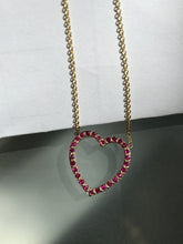 Load image into Gallery viewer, CARYS RUBY HEART NECKLACE
