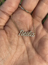 Load image into Gallery viewer, CALI CURSIVE DIAMOND NAME NECKLACE
